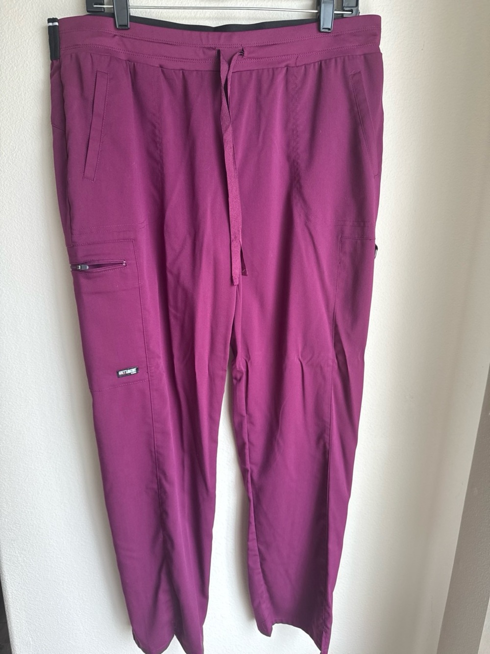 Grey's Anatomy Women's Wide Leg Scrub Pants in Plum